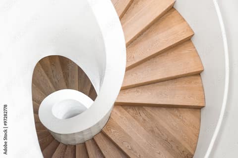 Custom bespoke staircase in timber and steel
